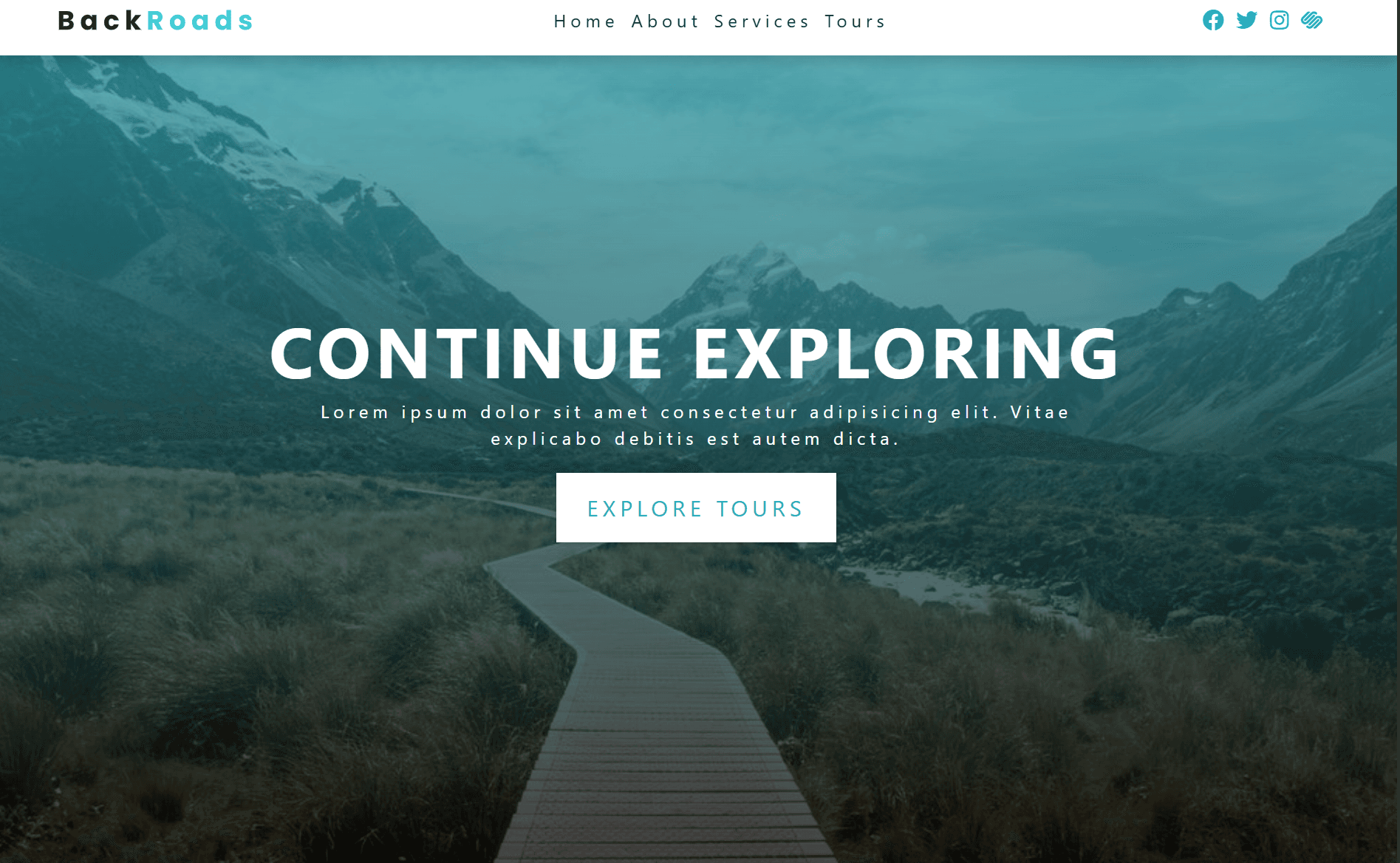 A web app for a tour company.